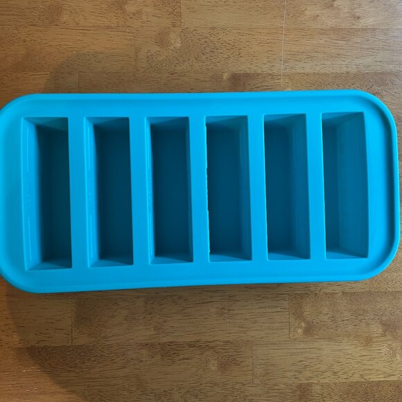 Souper Cubes 1/2-cup silicone freezer tray in aqua - Picture 4 of 11